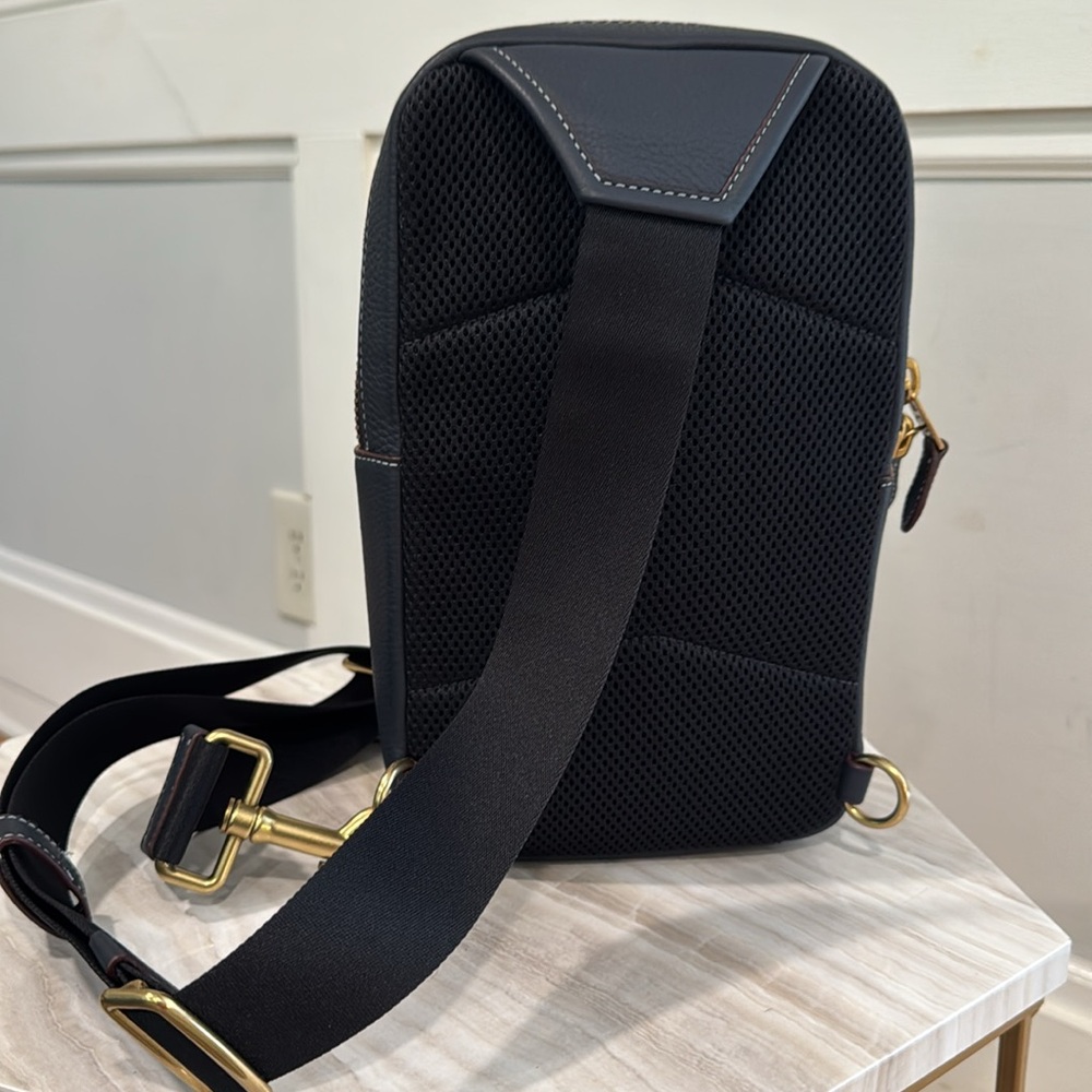 Coach Bag Denim Signature Crossbody Fanny Messenger - Picture 6 of 17